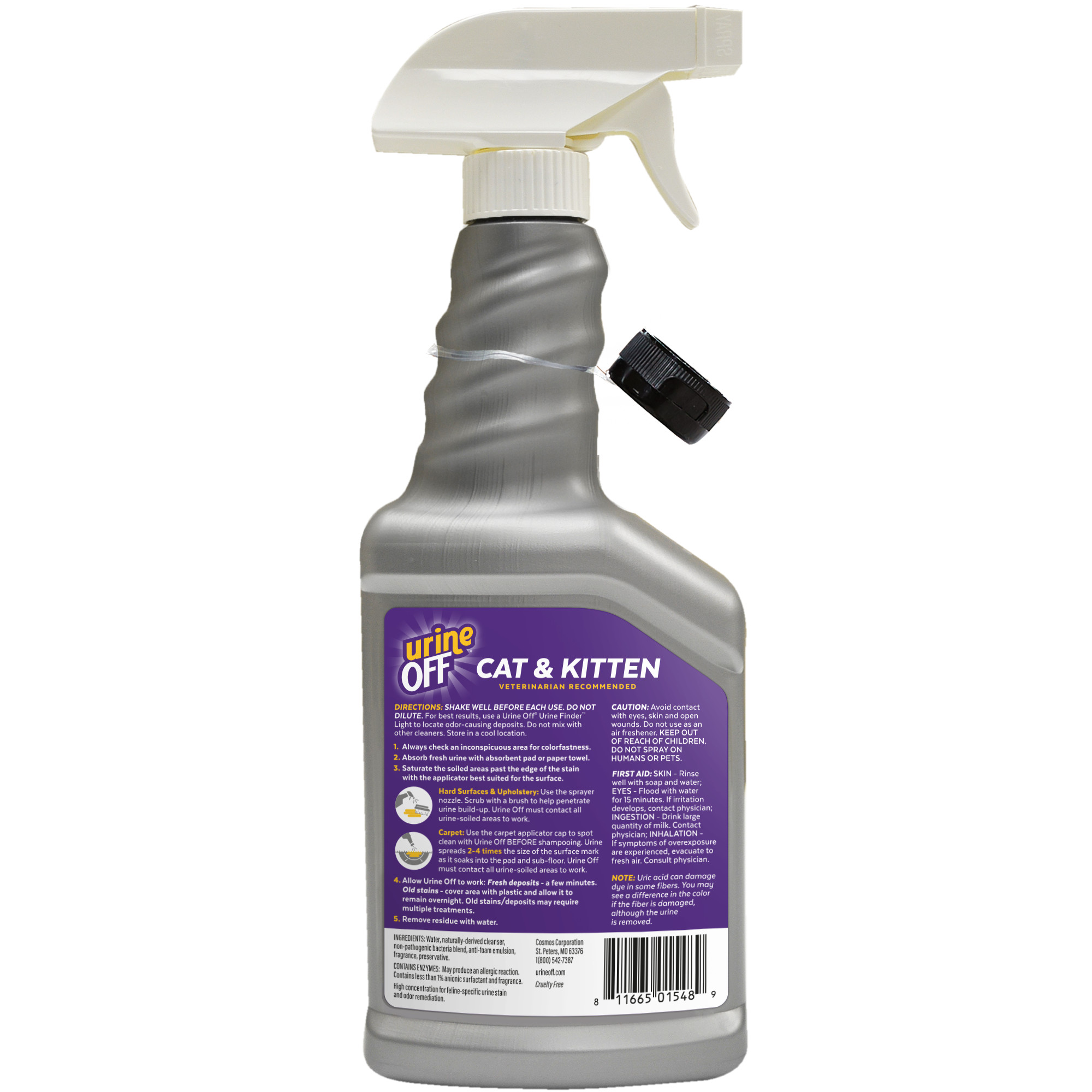 Cat & Kitten Formula with Hard Surface Sprayer & Carpet Applicator Cap
